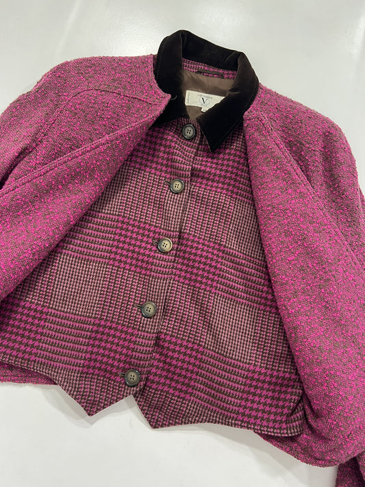 Blazer vintage Valentino rosa/marrone tg 48