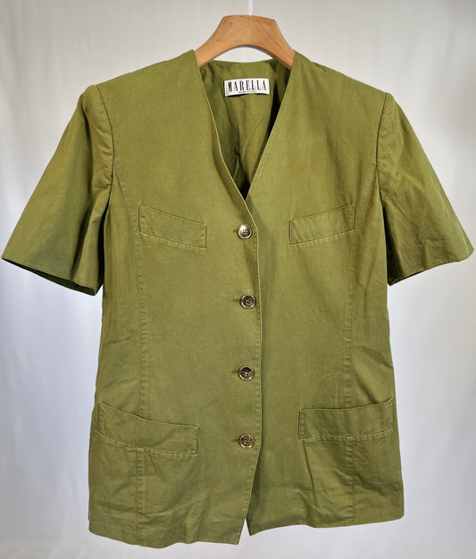 Blazer vintage Marella verde militare tg 46