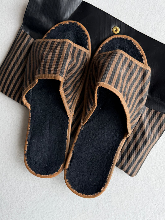 Ciabatte con custodia Fendi vintage monogram