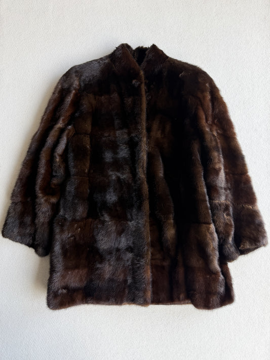 Pelliccia vintage Max Mara marrone tg S/M