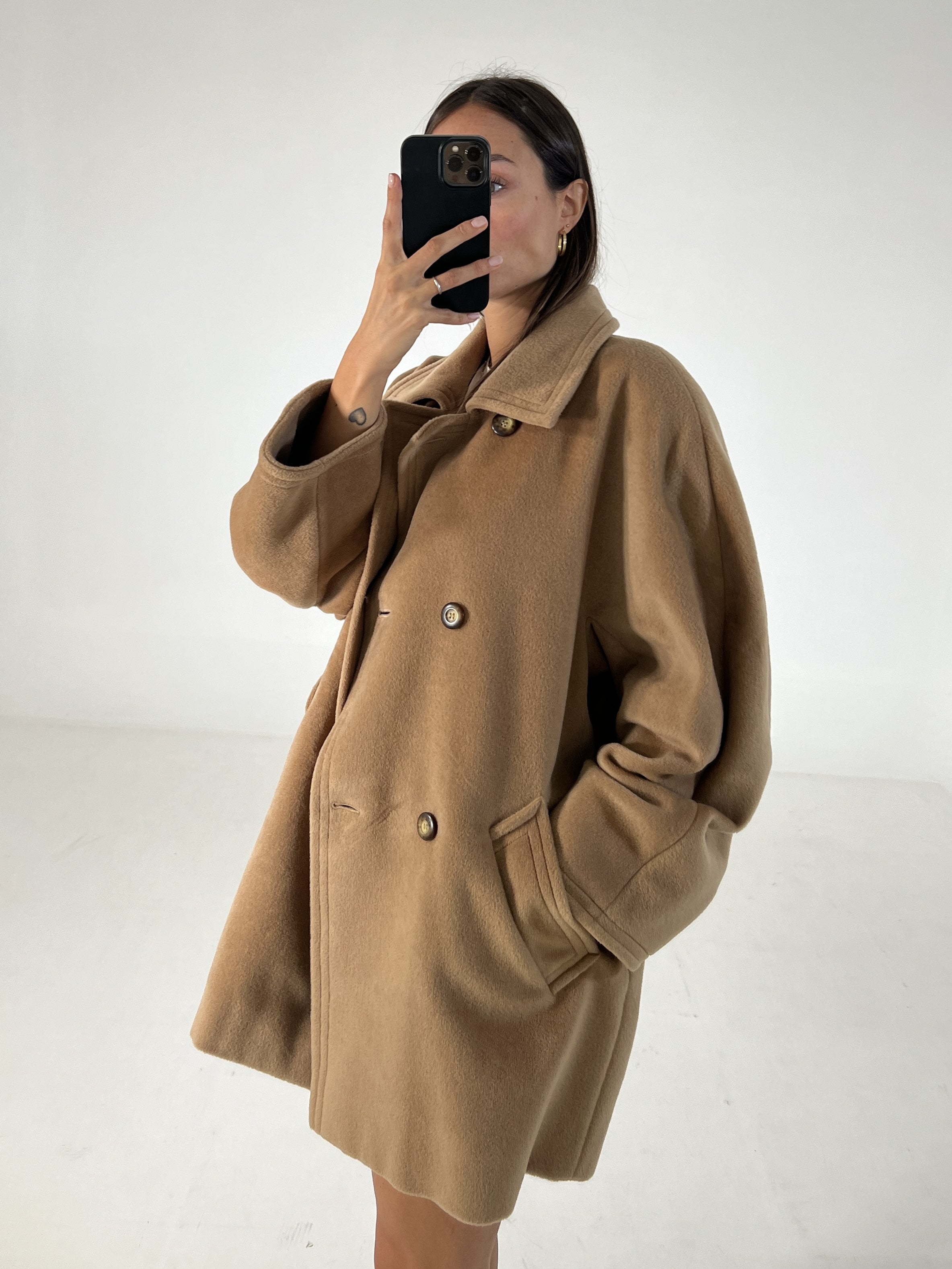 Cappotto vintage Max Mara cammello tg 44