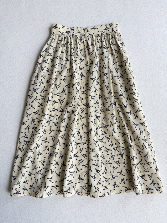 Gonna vintage Fendi 100% seta plissé tg S