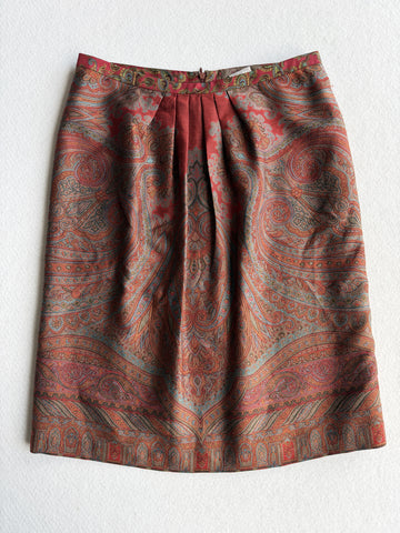 Gonna vintage Etro 100% seta fantasia tg 46