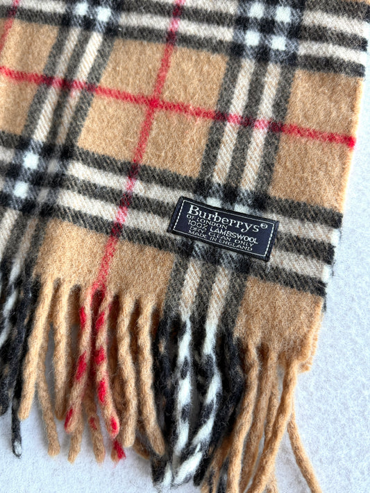 Sciarpa vintage Burberry lana tartan