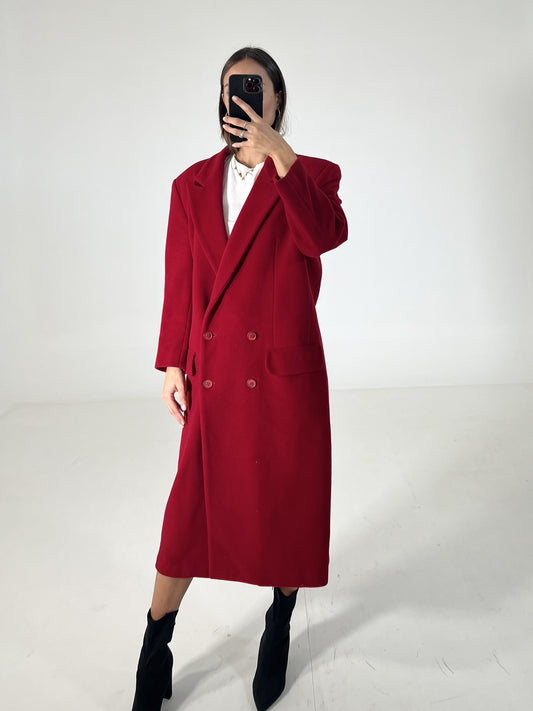 Cappotto vintage Valentino rosso tg L