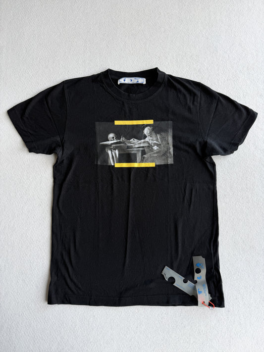 T-shirt vintage Off White nero tg M
