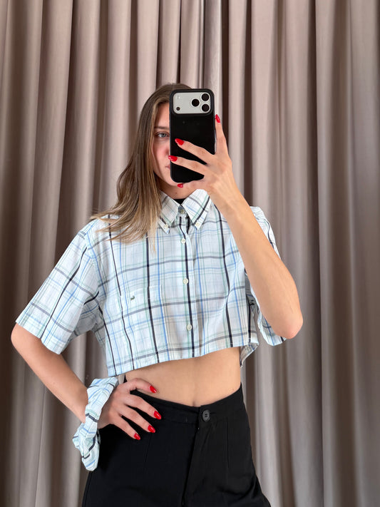 Camicia vintage Lacoste cropped tg S/M