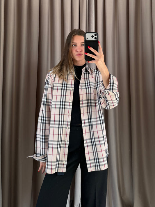 Camicia vintage Burberry tartan tg 46