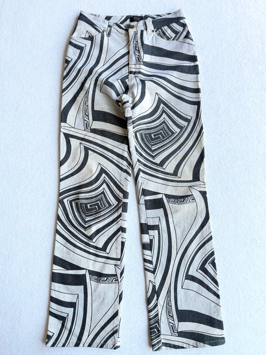 Pantaloni vintage Versace fantasia tg 29