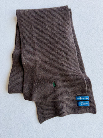 Sciarpa vintage Ralph Lauren logo verde tg