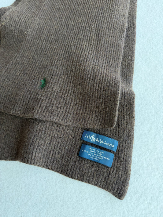 Sciarpa vintage Ralph Lauren logo verde tg