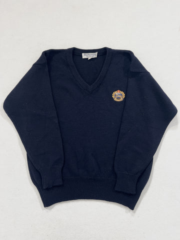 Maglia vintage Burberry lana merino blu tg M