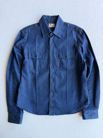 Camicia vintage Levi's Sta-Prest denim blu tg L