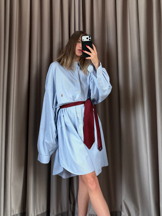 Camicia vintage Ralph Lauren bianco/blu big size