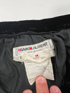 Gonna vintage YSL velluto tg 38