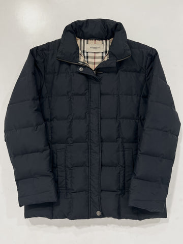 Giacca vintage Burberry piumino blu tg 44