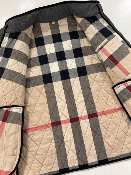 Giacca vintage Burberry grigio lana tg XL