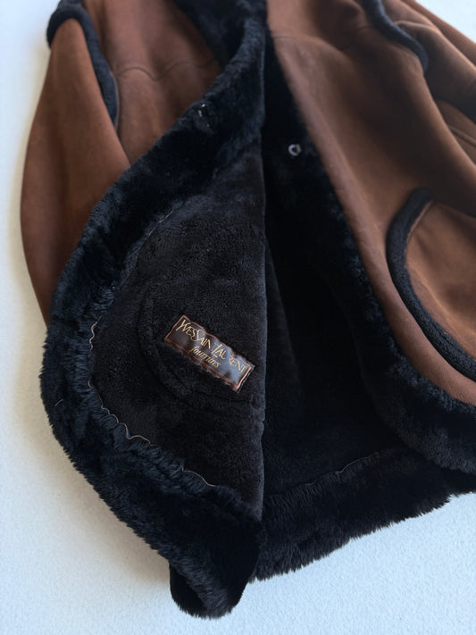 Montone vintage Yves Saint Laurent tg L