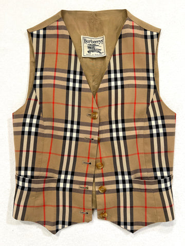 Gilet vintage Burberry tartan tg S