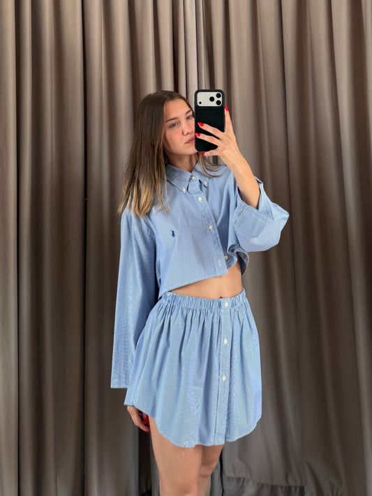 Coordinato vintage Ralph Lauren righe tg U