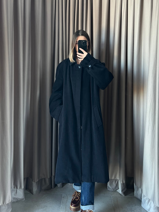 Cappotto vintage Armani blu lana tg XL