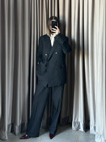 Abito vintage Loro Piana gessato lana tg M/L