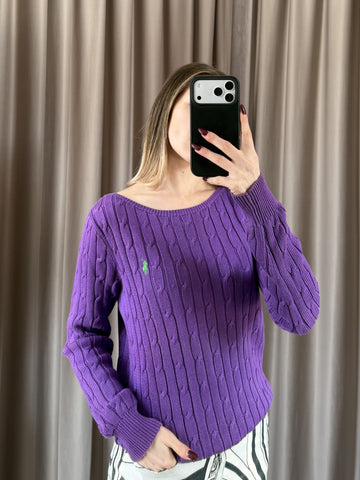 Maglia vintage Ralph Lauren treccia tg M/L