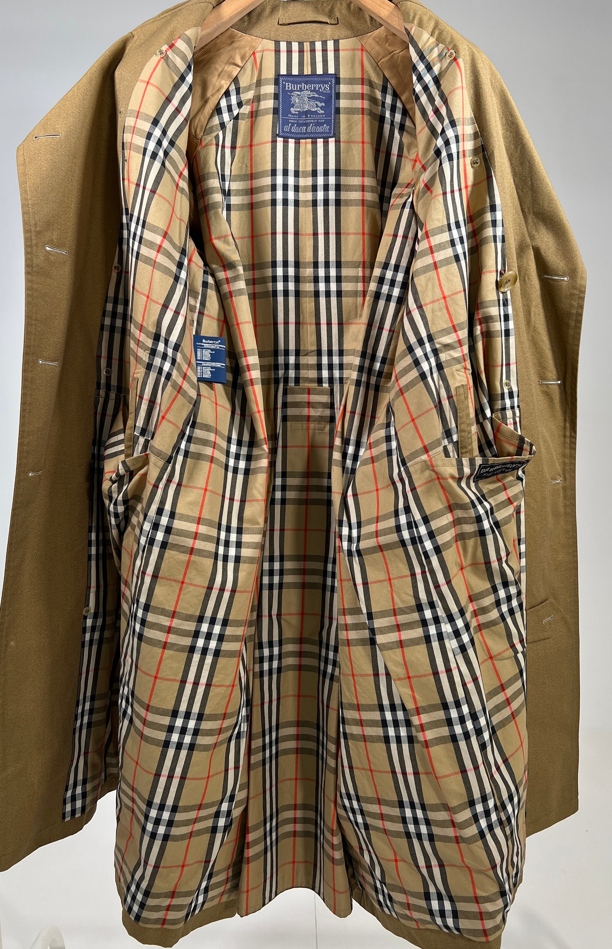 Trench vintage Burberry doppiopetto tg XL