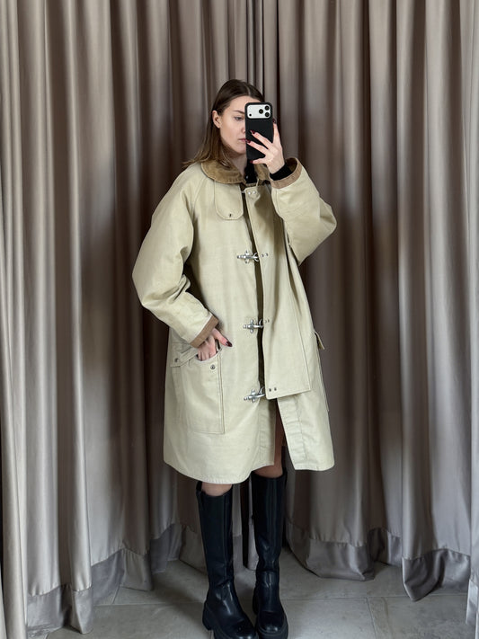 Cappotto vintage Fay 4 ganci beige tg L