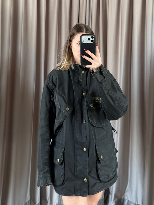 Giacca vintage Barbour International con interno tg M/L