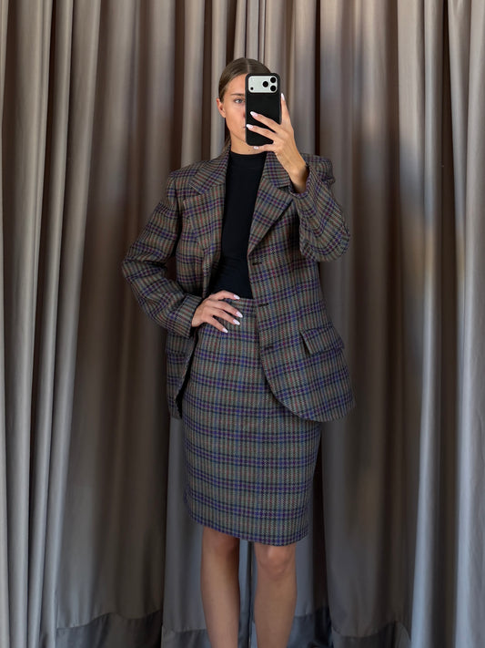 Tailleur vintage Christian Dior in lana tg 44