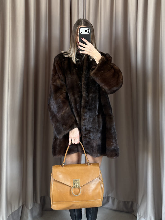 Borsa vintage Prada pelle a mano