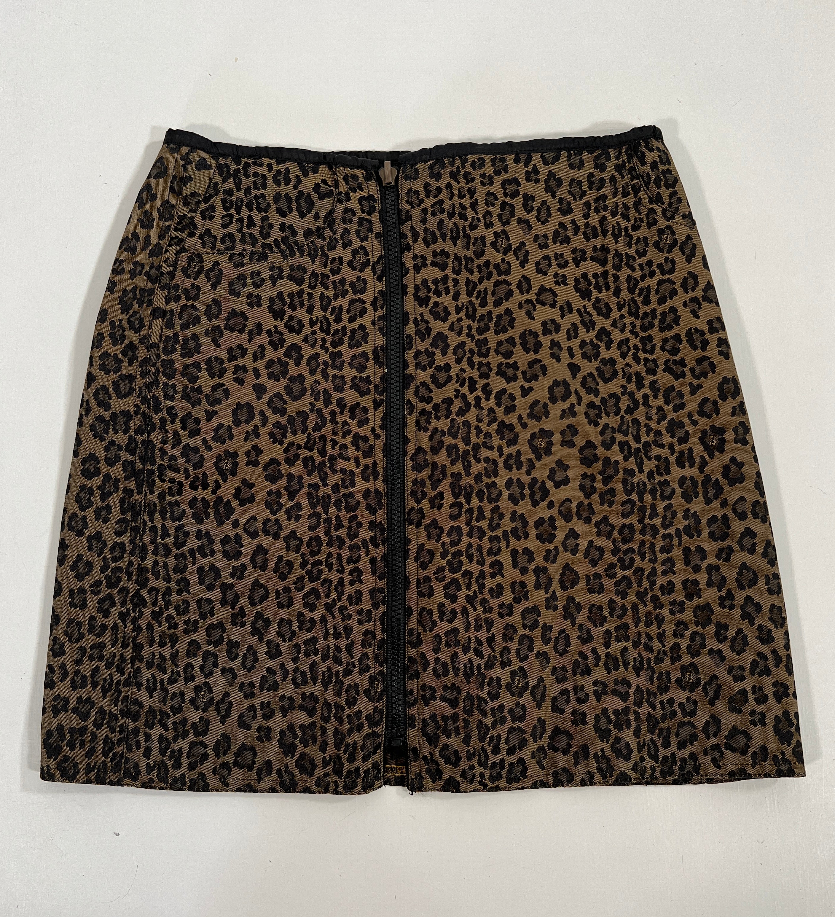 Mini gonna vintage Fendi leopardo tg S