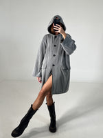 Carica l&#39;immagine nel visualizzatore di Gallery, Cappotto vintage Max Mara cappuccio tg M
