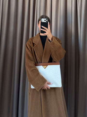 Pochette vintage Yves Saint Lauren pelle