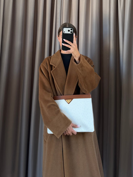 Pochette vintage Yves Saint Lauren pelle