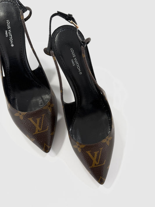 Scarpe vintage L. Vuitton monogram tg 34.5 nuovo