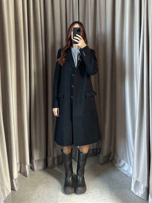 Cappotto vintage Prada nero tg S/M