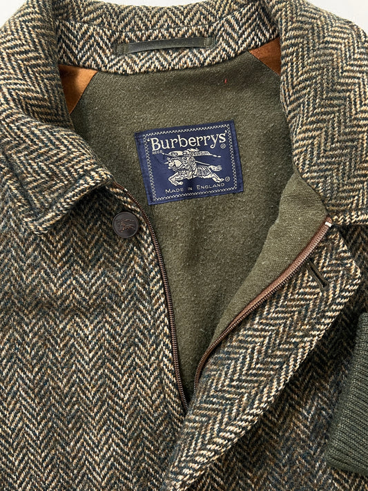 Giacca vintage Burberry lana verdone tg XL