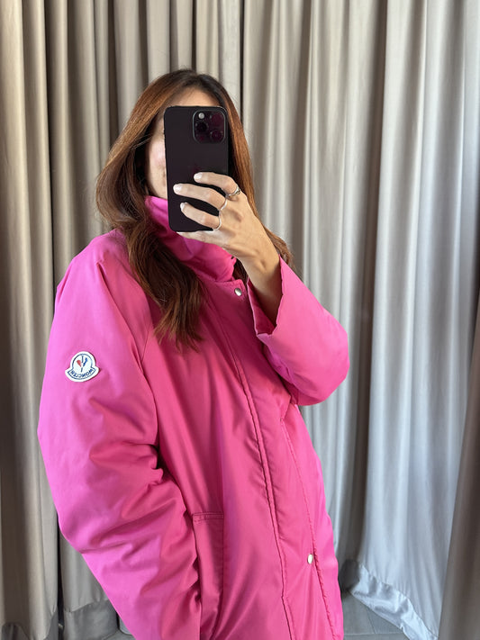 Giacca vintage Moncler Grenoble rosa tg S