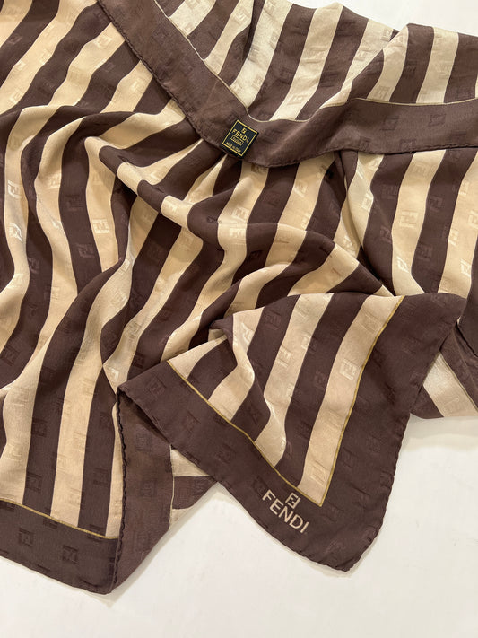 Foulard vintage Fendi in seta