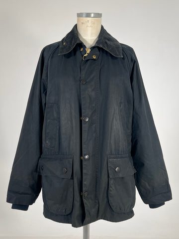 Giacca vintage Barbour Bedale blu tg S