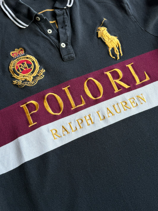 Polo vintage Ralph Lauren nero tg L