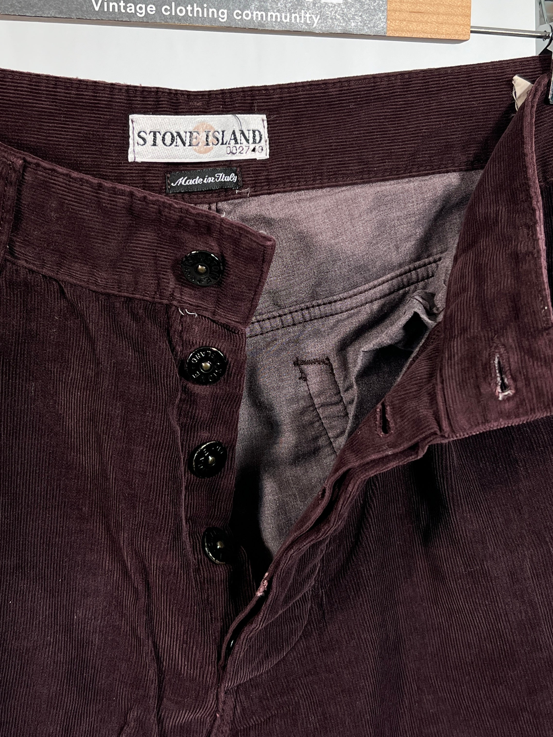 Pantaloni vintage Stone Island velluto tg 46