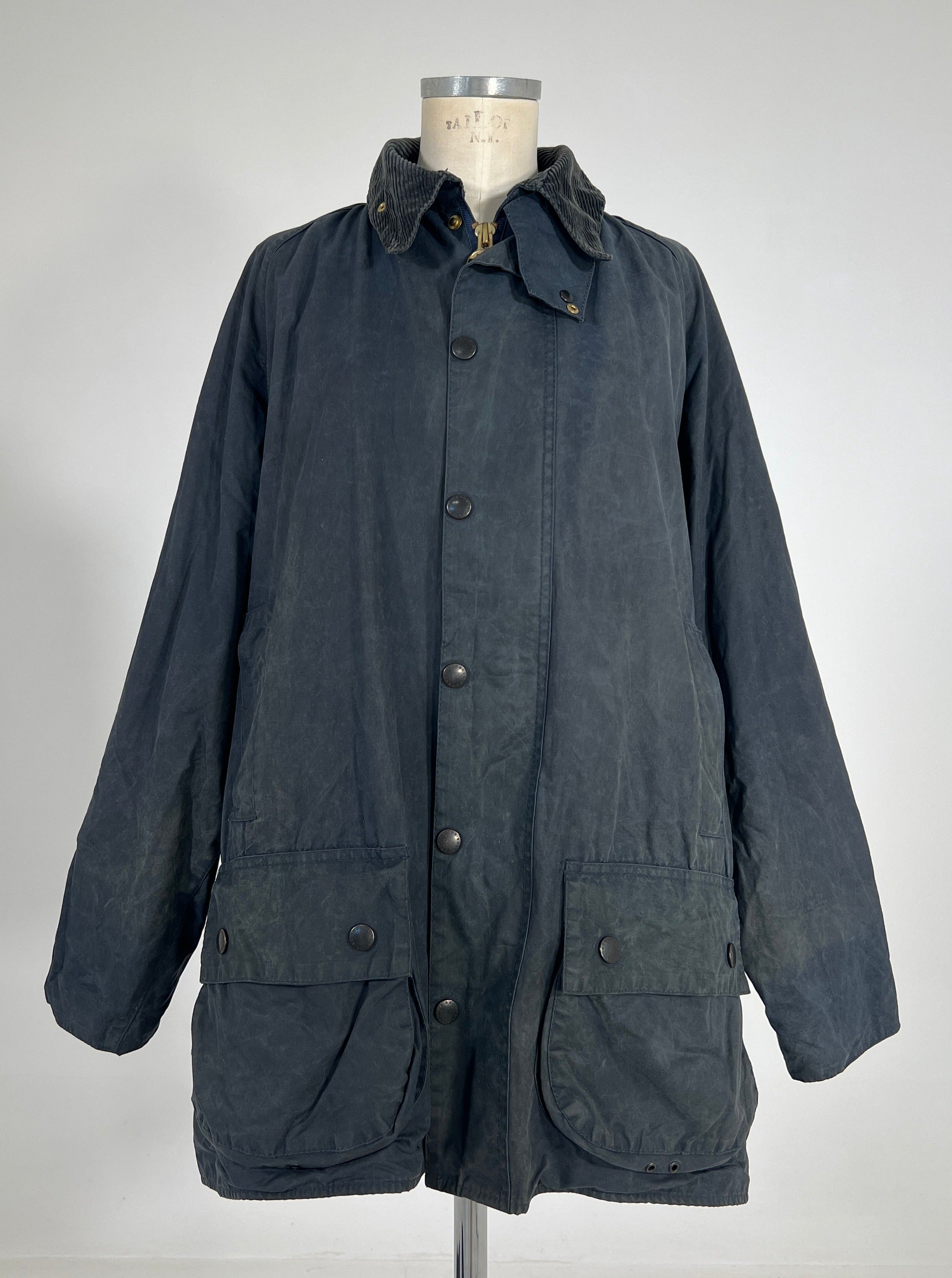 Giacca vintage Barbour Beaufort blu tg L