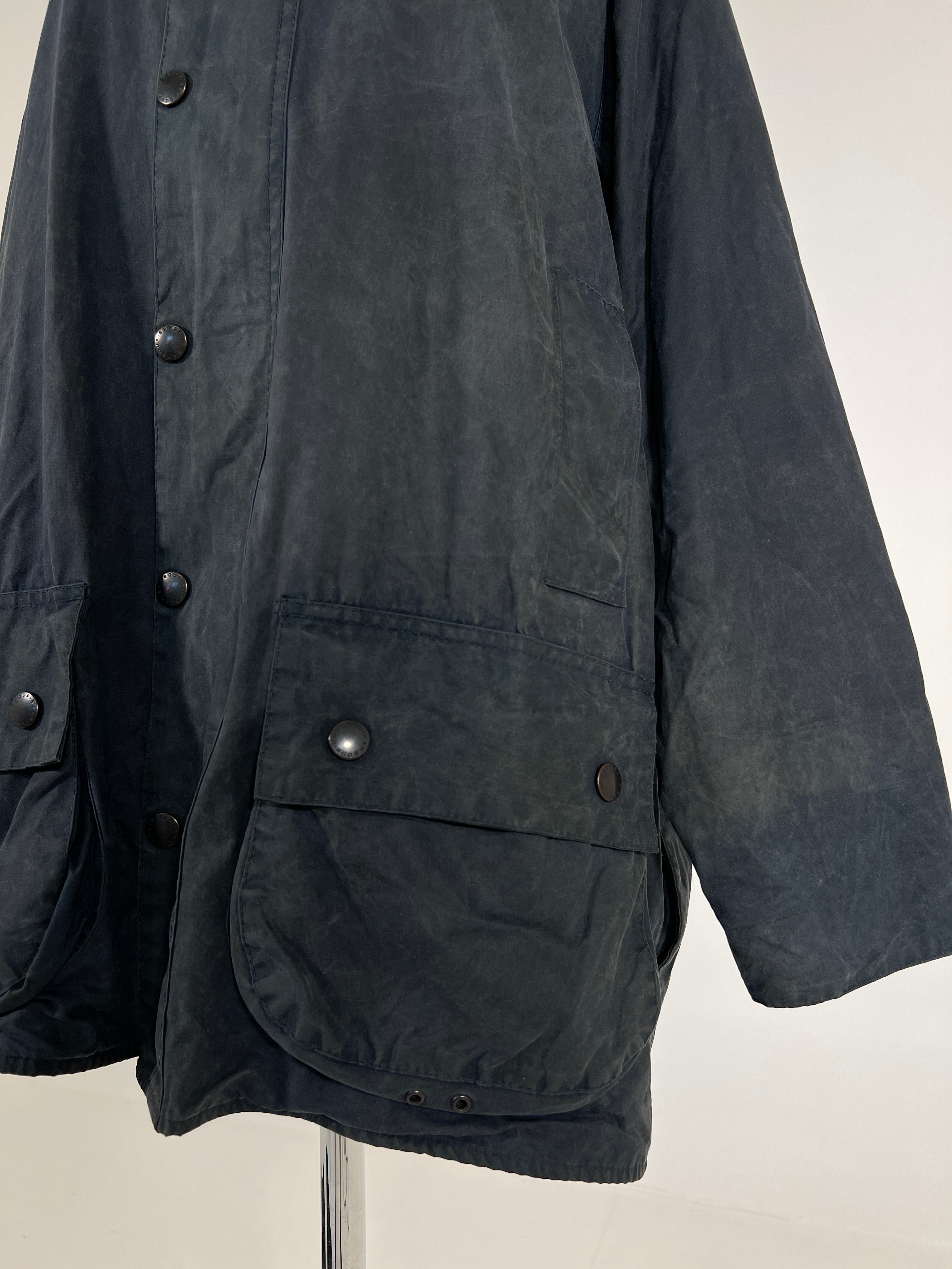 Giacca vintage Barbour Beaufort blu tg L