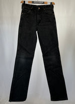 Carica l&#39;immagine nel visualizzatore di Gallery, Jeans vintage Wrangler nero cenere tg 30
