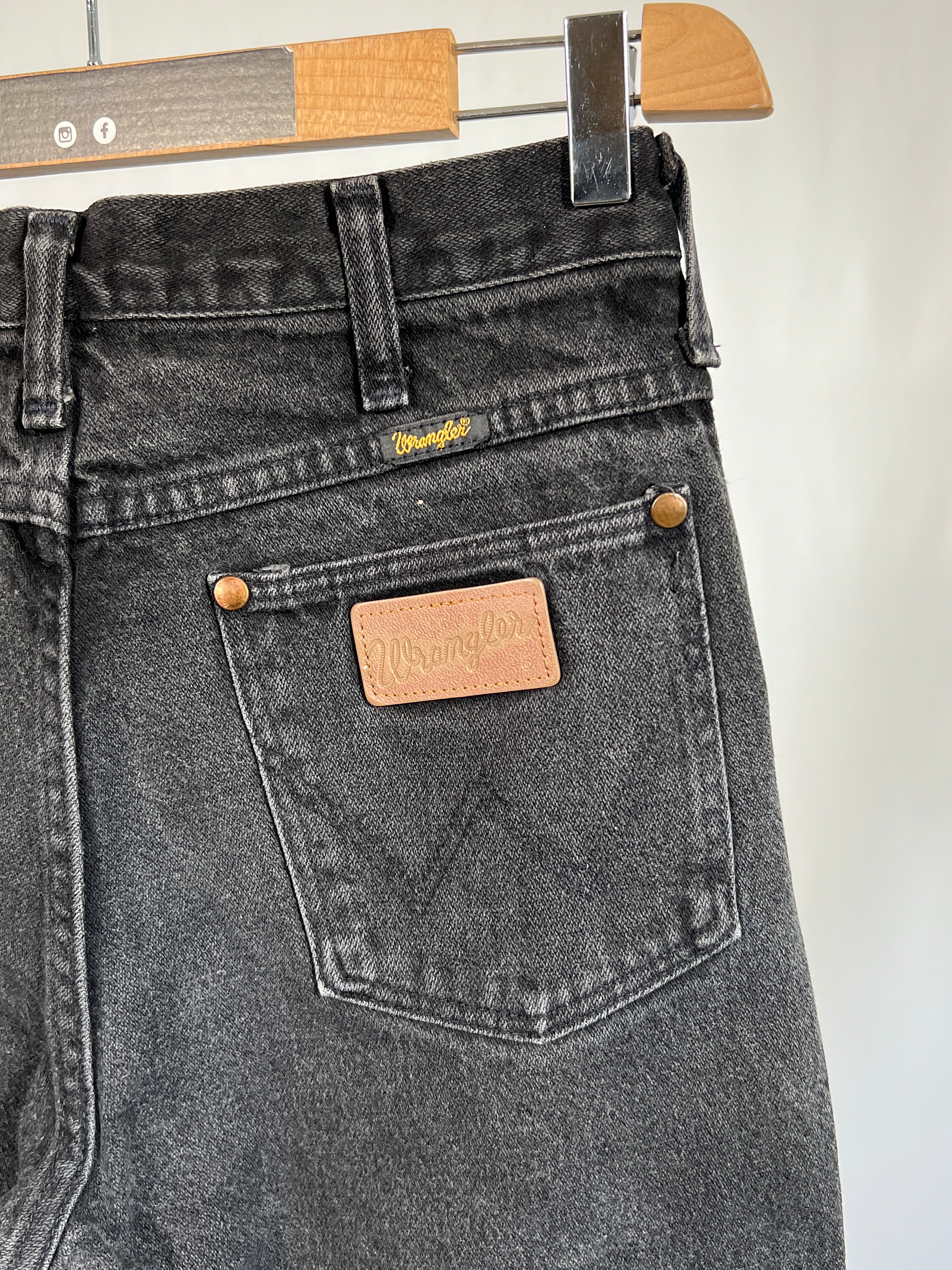 Jeans vintage Wrangler nero cenere tg 30