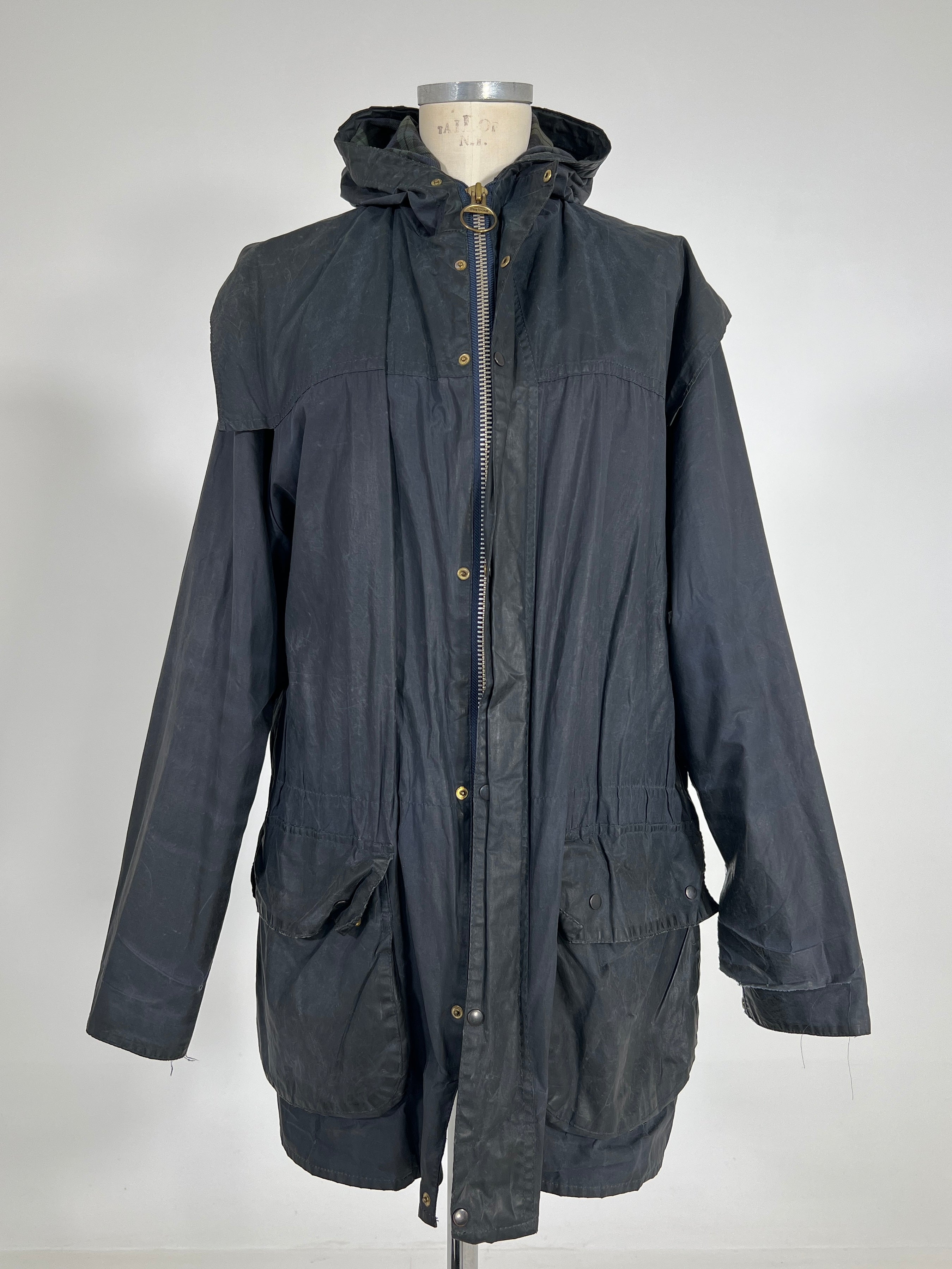 Giacca vintage Barbour Durham blu tg L