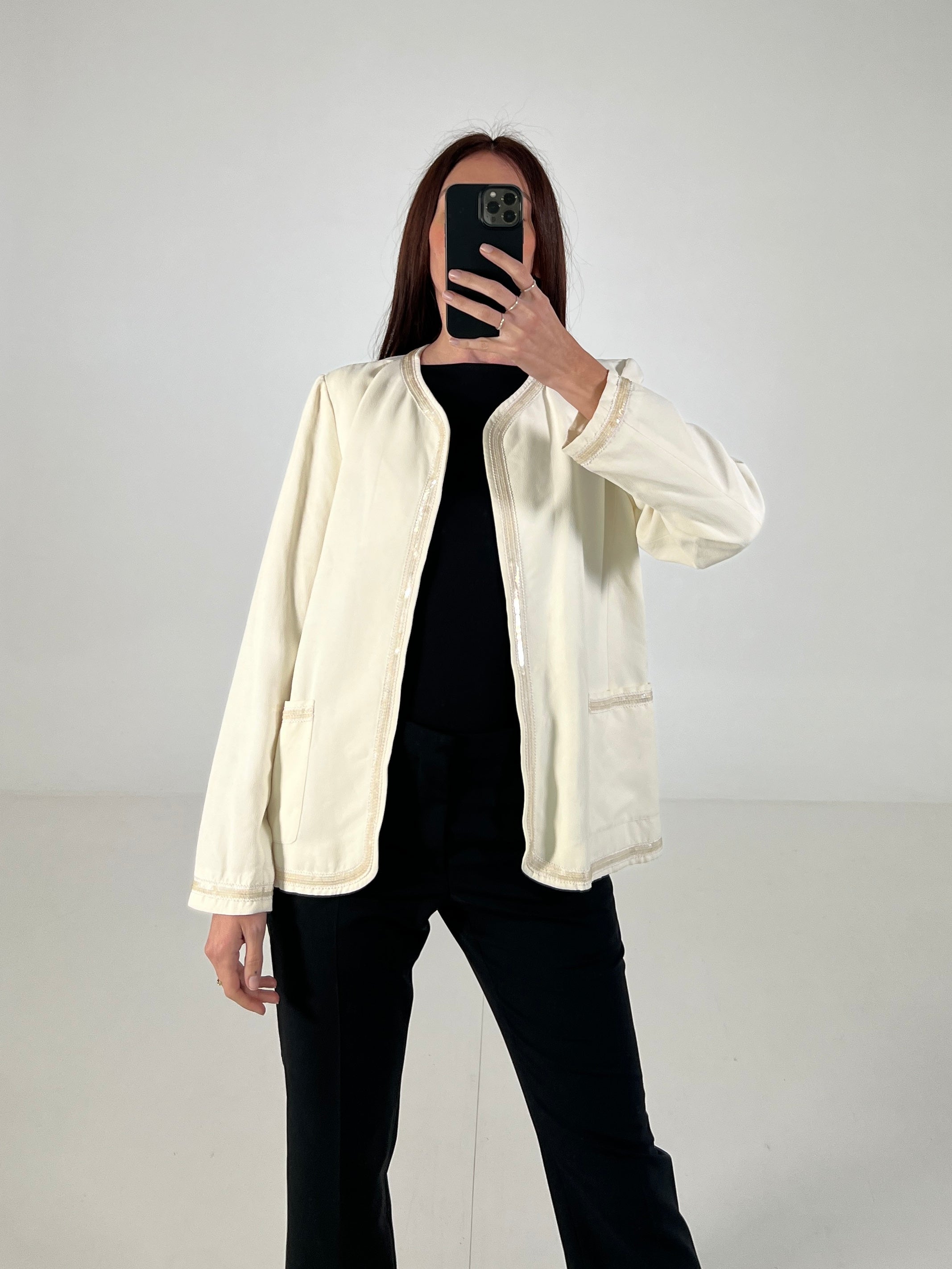 Blazer vintage YSL perla tg 40